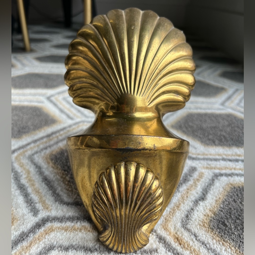 Vintage Brass Shell Door knocker